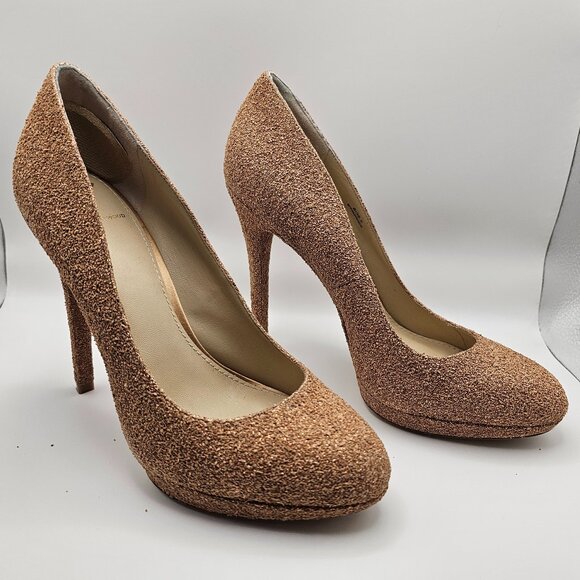 Brian Atwood Glitter Heels – 5.5" Stiletto, Size 8 - Picture 2 of 8